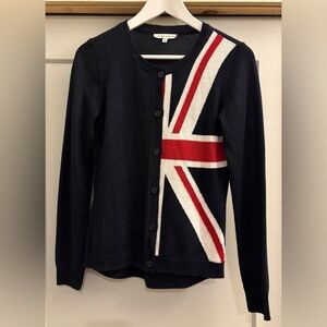 Laura Ashley Navy Blue Knit Cardigan